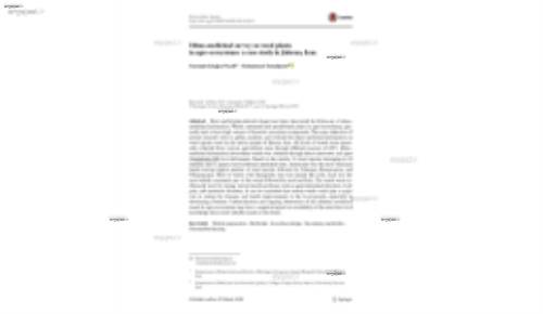 Ethno‑medicinal survey on weed plants in agro‑ecosystems: a case study in Jahrom, Iran